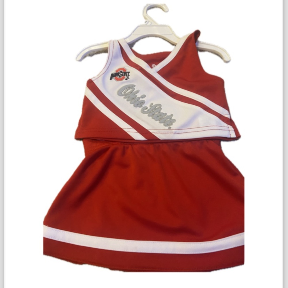Ohio state buckeye baby cheerleading uniform